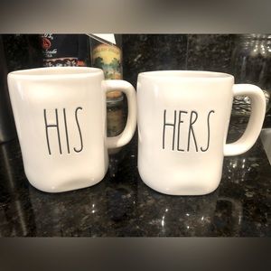 Rae Dunn HIS and HERS coffee mugs. New without tag.